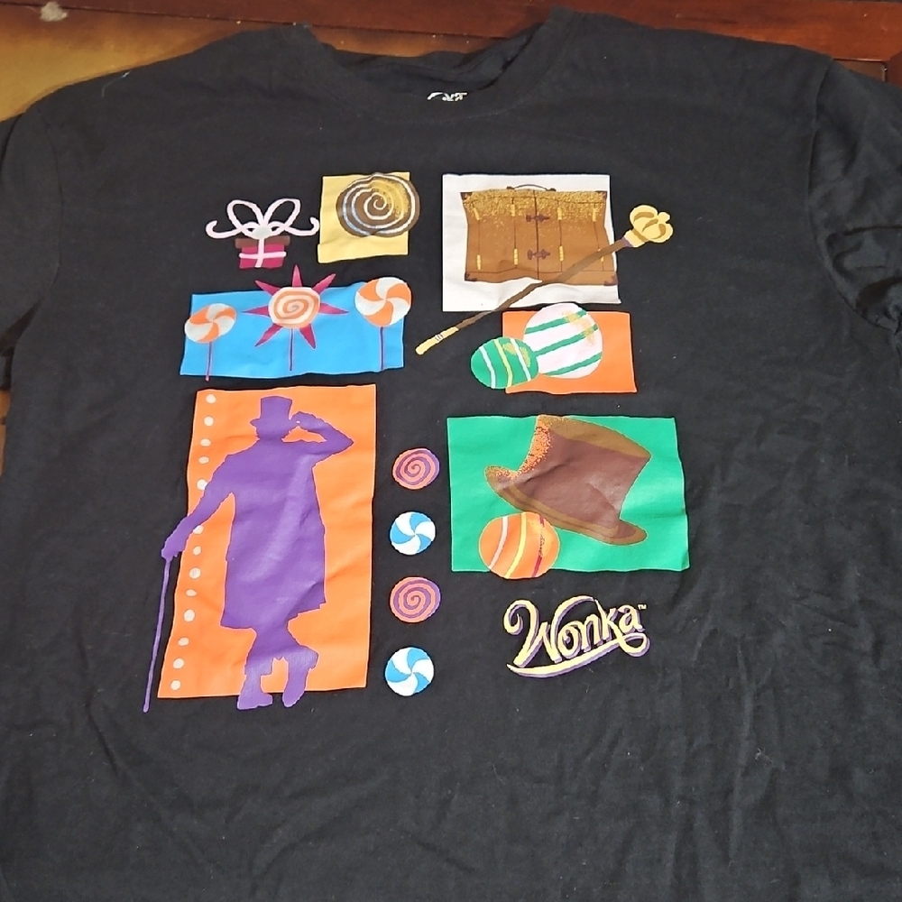 Wonka Graphic Black T-Shirt